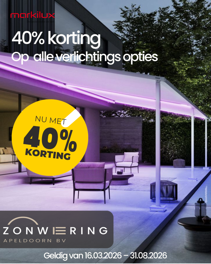 40% korting bij Markilux